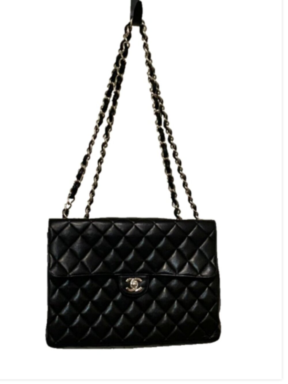 Chanel Black Sac Class Rabat Noir 94305 Shoulder Bag